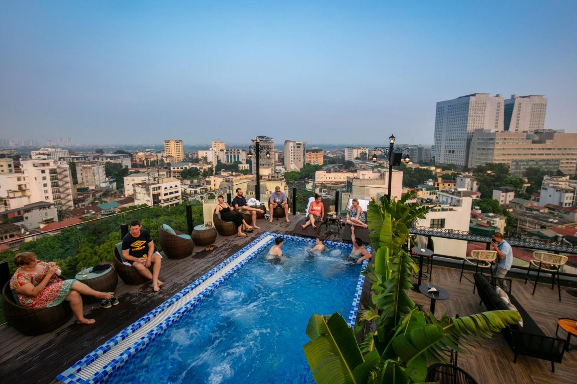 May De Ville Corner Hotel Hanoi Exteriör bild
