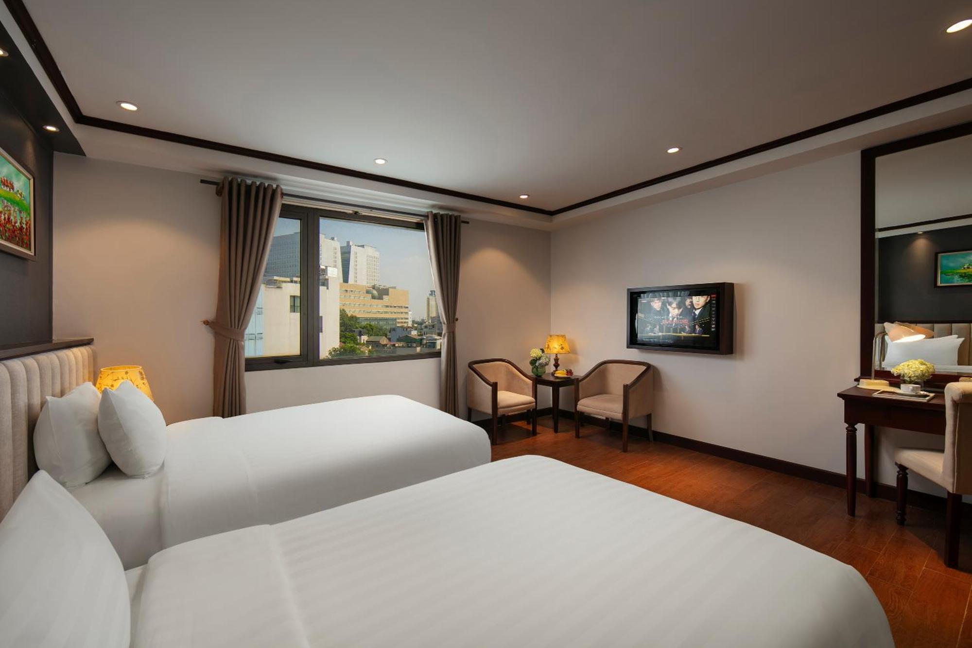 May De Ville Corner Hotel Hanoi Exteriör bild