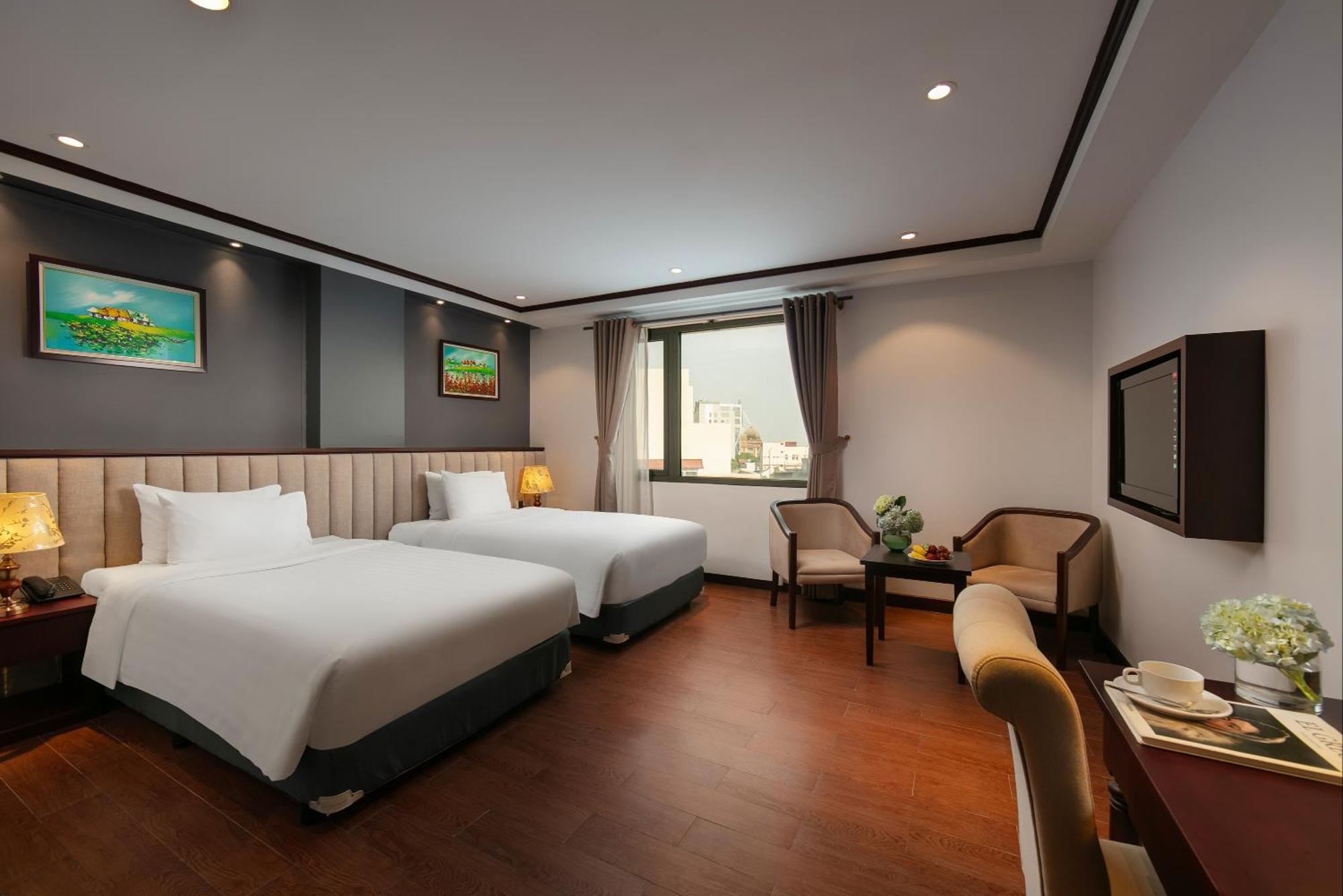 May De Ville Corner Hotel Hanoi Exteriör bild