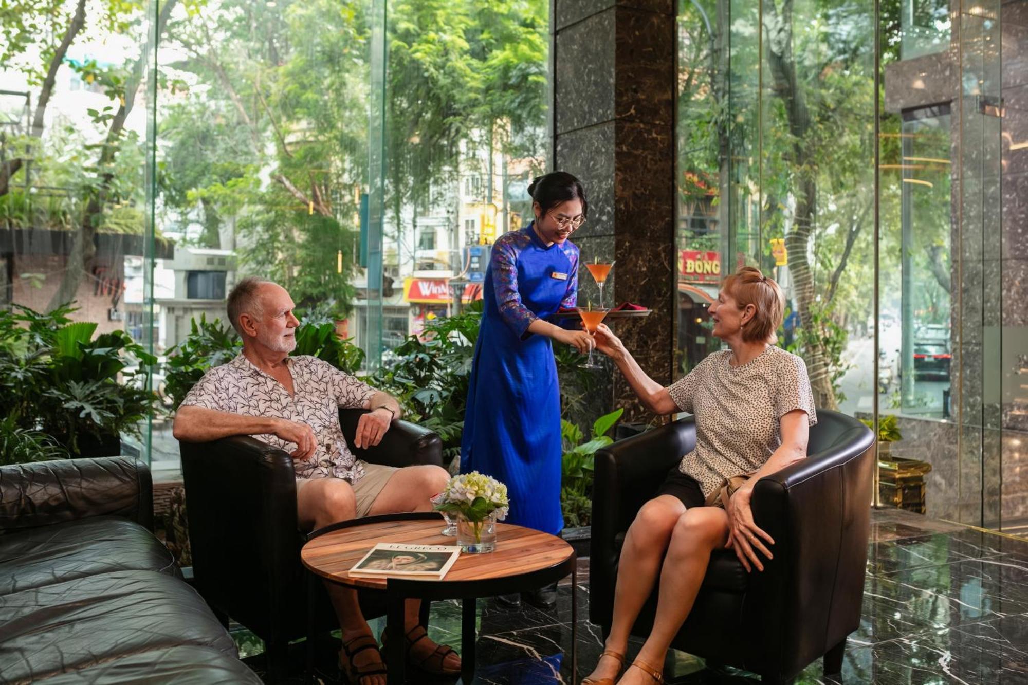 May De Ville Corner Hotel Hanoi Exteriör bild